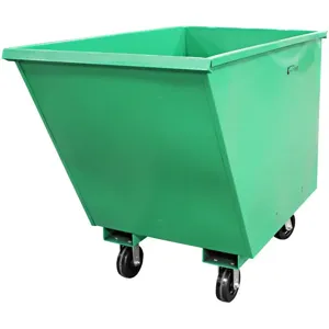 VALLEY CRAFT F89680 EZ Dump Hopper, Auto Lock,1 cub. yard Size, 2000 lbs. Load Cap. | AJ8GLQ