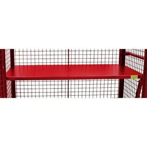 VALLEY CRAFT F89719VCRD Adjustable Shelf, 48 x 30 Inch Size, Red, 250 lbs Capacity | CJ6TGT