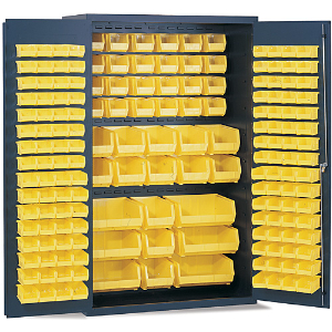 VALLEY CRAFT Z80419A7 Storage Bin, 4-1/8 Inch x 5-1/2 Inch x 3 Inch Size, Yellow | CJ6THG