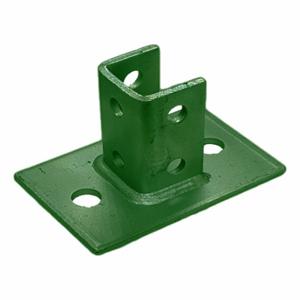 VAST V61SQGN Strut Channel Fitting, 1 5/8 Inch x 1 5/8 Inch For Strut Channel Size, Green Coated | CU7QGP 784GP7