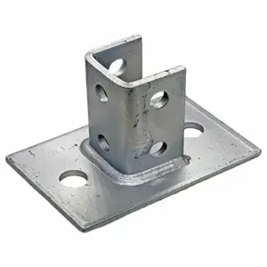 VAST V61SQS2 Strut Channel Fitting, 1 5/8 Inch x 1 5/8 Inch For Strut Channel Size, 6 Holes | CU7QGH 784GP9