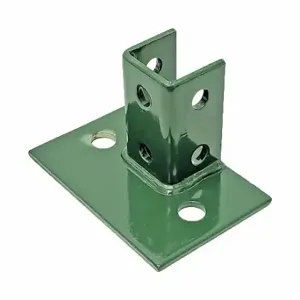 VAST V62SQGN Strut Channel Fitting, 1 5/8 Inch x 1 5/8 Inch For Strut Channel Size, Green Coated | CU7QGQ 784GR2