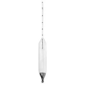 VEE GEE 6613-K Hydrometer, Alcohol Proof, 0.2% Scale Divisions, 75/95% Range, IRS Alcohol, Glass | CU7QPJ 55EZ37