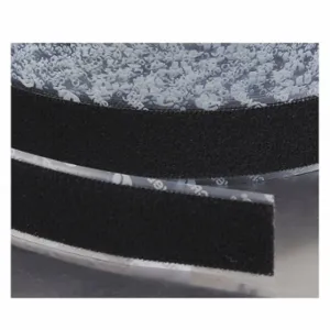 VELCRO 1587575 Reclosable Fastener, Acrylic Adhesive, 75 Ft, 6 Inch Width, Black, Loop | CU7QTE 38UV48