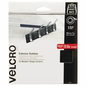 VELCRO 91843 Extreme Fasteners, 1 Inchx10 ft, Black | CU7QQX 43KU29