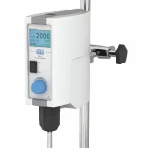 VELP SCIENTIFIC F201A0155 Overhead Stirrer, 50 to 2000 rpm Op Speed, 25 L Volume, 25000 cps Max. Viscosity | CU7QXN 56LK54