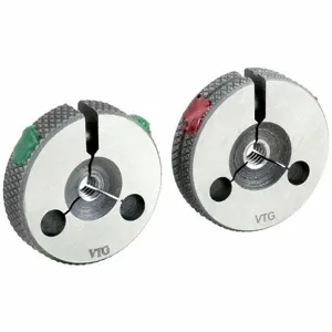 VERMONT GAGE 361117550 Go/NoGo Ring Set, #8-32 Unc, 2A, Steel | BH2PNX