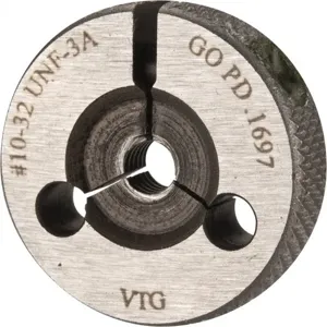 VERMONT GAGE 361121020 Go Ring Gage, #10-32 Unf, 3A, Steel | BH2PPH