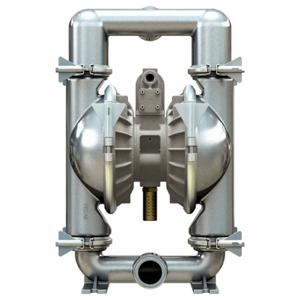 VERSA-MATIC E2SJ5F5S0C-FP-ATEX Air Operated Double Diaphragm Pump, Air, Stainless Steel, Clamp, Npt, Ptfe | CU7WQQ 804HJ5