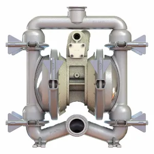 VERSA-MATIC E4SJ5F5S0-FP Double Diaphragm Pump, 56 Gpm Max., Ptfe, Single Manifold Connection, 1 1/2 Inch Size | CH6PAZ 22A401