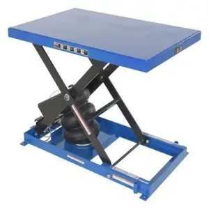 VESTIL ABLT-1000 Heavy Duty Air Bag Scissor Table, 1000 lb Capacity, Blue | AG7LAH