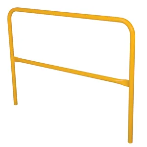 VESTIL ADKR-5-YL Pipe Safety Railing, Aluminium, Yellow, 60 Inch Long | CE3ACA