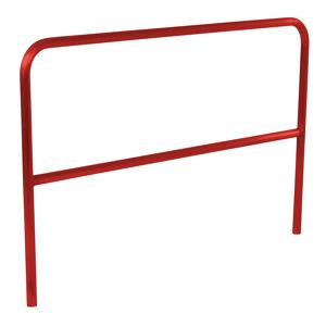 VESTIL ADKR-6-RD Pipe Safety Railing, Aluminium, Red, 72 Inch Long | CE3ACF