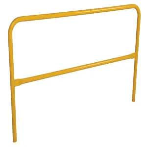 VESTIL ADKR-6-YL Pipe Safety Railing, Aluminium, Yellow, 72 Inch Long | CE3ACG