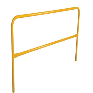 VESTIL ADKR-7-YL Pipe Safety Railing, Aluminium, Yellow, 84 Inch Long | CE3ACN