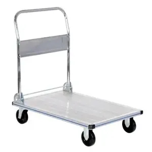 VESTIL AFT-36-NM Platform Truck, 600 Lb. Capacity, 24 x 36 Inch Size, Aluminium | AG7LCZ