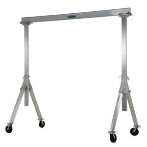 VESTIL AHA-2-10-10 Adjustable Gantry Crane, 2000 lb., 10 x 10 Feet Size, Silver, Aluminum | AG7LDV
