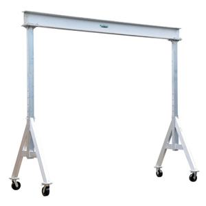 VESTIL AHA-6-8-8 Adjustable Gantry Crane, 6000 lb., 8 x 8 Feet Size, Silver, Aluminum | AG7LFH