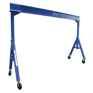 VESTIL AHS-4-20-12 Adjustable Height Steel Gantry Crane, 4000 Lb. Capacity, 20 Feet x 12 Feet | AG7LGT