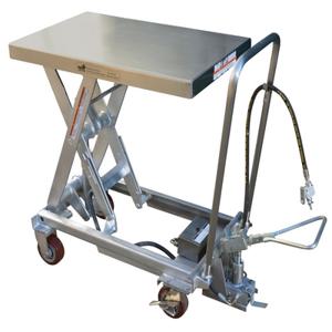 VESTIL AIR-1000-PSS Air Stainless Steel Cart, 1000 Lb. Capacity, 19.6875 Inch x 32.25 Inch Size | AG7LQW