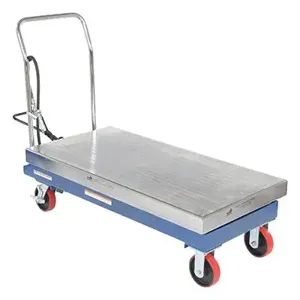 VESTIL AIR-2000 Air Steel Cart, 2000 Lb. Capacity, 24 Inch x 47.25 Inch Size | AG7LRB