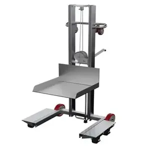 VESTIL ALLPW-500-4SFL Aluminium Low Profile Lift, Mold/Rubber, 58 Inch Size | AG7LTR