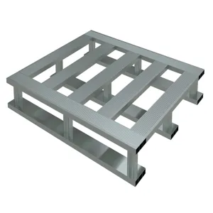 VESTIL AP-4248-SB Aluminium Pallet, Heavy Duty, Skid Bottom, 4000 Lb. Capacity, 42 x 48 Inch Size | CE3AEH