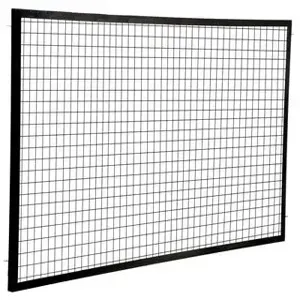 VESTIL APG-M-48 Adjustable Perimeter Guard Panel, 4 x 8 Feet, Black | AG7LVN