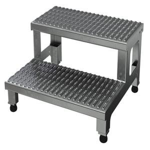 VESTIL ASP-24-A Adjustable Aluminium Step Mate Stand, 2 Step, 24 Inch x 23 Inch Size | AG7LZM