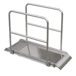 VESTIL AWR-28-6A-HR Wheel Walk Ramp, Rail Overlap, Aluminium, 72 x 28 Inch Size | CE3AGF