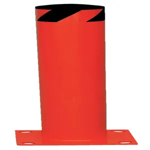 VESTIL BOL-42-4.5-RED Pipe Safety Bollard, Steel, 42 x 4-1/2 Inch Size, Red | CE3AKJ