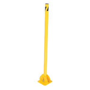 VESTIL BOL-FD-36-Y Safety Bollard, Fold Down, 42 Inch Overall Height, Yellow | AE4XFM 5NPR7