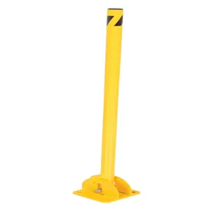 VESTIL BOL-FD-36-Y Safety Bollard, Fold Down, 42 Inch Overall Height, Yellow | AE4XFM 5NPR7