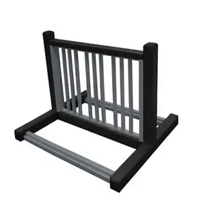 VESTIL BR-P6-BK-CH Bike Rack, Black/Charcoal, 6 Position | CE3AMU