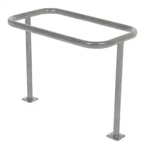 VESTIL BR-ST-GAL Galvanized Bicycle Rack, 36 x 20 x 26 Inch Size | CE3AMW