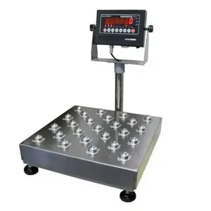 VESTIL BS-915BT-2424-1000 Bench Scale, Stainless Steel Tray, Ball Top, 1000 Lb. Capacity | CE3ANG