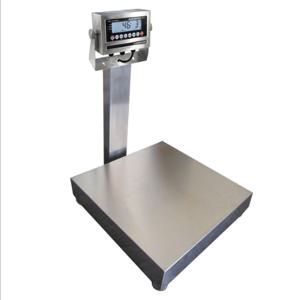 VESTIL BS-915SS-2020-500 Bench Scale, Stainless Steel, 500 Lb. Capacity, 20 x 20 Inch Size | CE3ANR