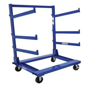 VESTIL CANT-3648 Portable Cantilever Cart, 37.6 Inch x 50.6 Inch x 64.8 Inch Size | AG7PAP