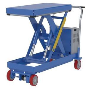 VESTIL CART-1000-2040-CTD Traction Drive, Hydraulic Elevating Cart, 20 x 40 Inch Size, 1000 Lb. Capacity | CE3AQY