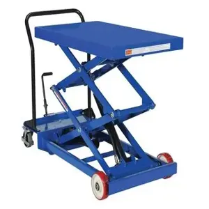 VESTIL CART-1000-D-FR Premium Double Scissor Cart, 1000 Lb. Capacity, 24 Inch x 40.5 Inch Size | AG7PBB