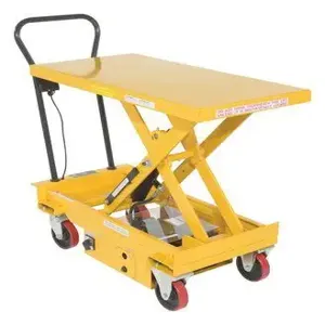 VESTIL CART-1000-DC DC Power Scissor Cart, 1000 Lb. Capacity, 39.75 Inch x 20.5 Inch Size | AG7PAX