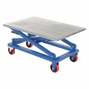 VESTIL CART-1000-M Mechanical Hand Crank Scissor Cart, 1000 lb Load Capacity | CU7XMJ 60NY33