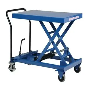 VESTIL CART-1000-S-FR Premium PorTable, Scissor Cart, 1000 Lb. Capacity, 40.5 Inch x 24 Inch Size | AG7PBH