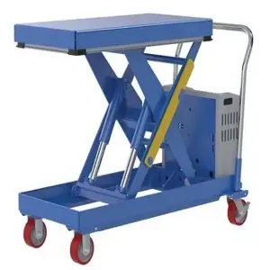 VESTIL CART-2000-2040-DC Foot Powered Pump Scissor Cart, 1000 Lb. Capacity, 36 x 24 Inch Size | CE3ARE