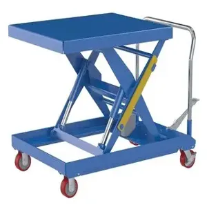 VESTIL CART-2000-3240-FP Scissor Cart, DC Powered, 1000 Lb. Capacity, 48 x 24 Inch Size | CE3ARH