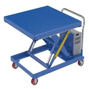 VESTIL CART-2000-4242-DC Foot Powered Pump Scissor Cart, 1000 Lb. Capacity, 48 x 24 Inch Size | CE3ARJ