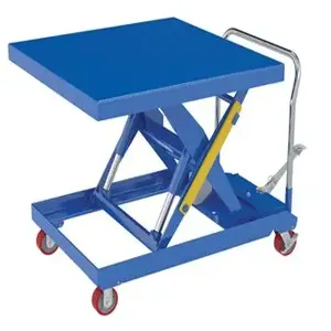 VESTIL CART-2000-4242-FP Scissor Cart, DC Powered, 1500 Lb. Capacity, 48 x 24 Inch Size | CE3ARK