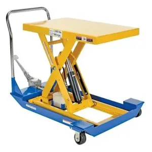 VESTIL CART-23-15-M Foot Pump Scissor Cart, 1500 Lb. Capacity, 36 Inch x 24 Inch Size | AG7PCD