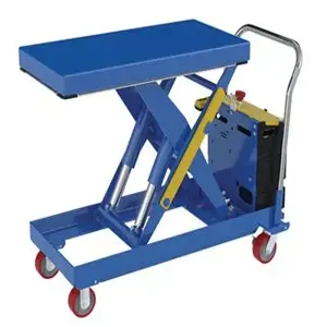 VESTIL CART-2500-2040-DC Scissor Cart, DC Powered, 1500 Lb. Capacity, 48 x 40 Inch Size | CE3ARV