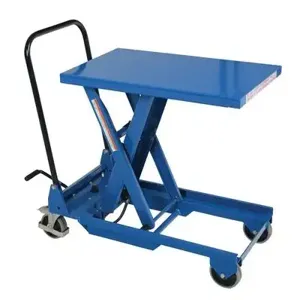 VESTIL CART-300-S-FR Premium Single Scissor Cart, 300 Lb. Capacity, 18 Inch x 30 Inch Size | AG7PCK